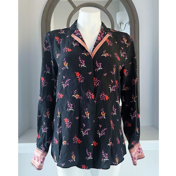 Kobi Halperin Neo Silk Contrast Print Blouse, NWT, Size S - Picture 10 of 16